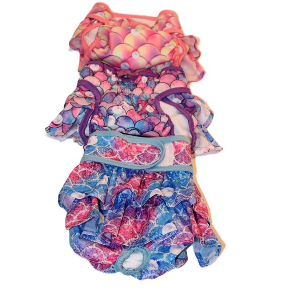 Diapers Langsprit Female Size L Pink Blue Set Of 3 - Picture 2 of 11